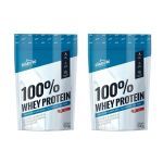 Kit 2X 100% Whey Protein - 900g Refil Morango - Shark Pro