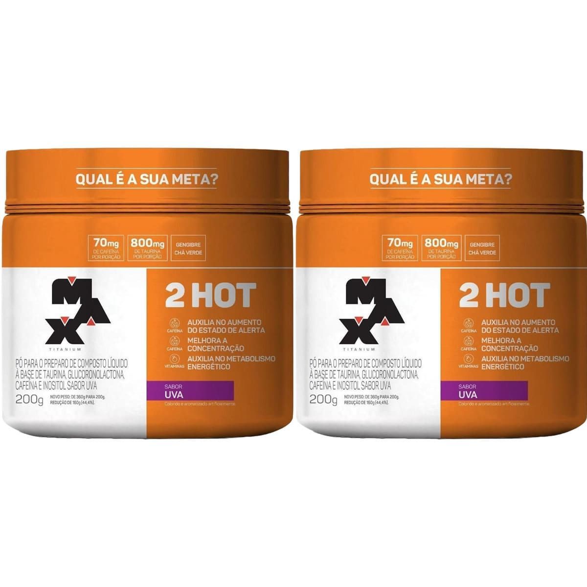 Kit 2X 2HOT - 200g Uva - Max Titanium