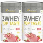Kit 2X 3 Whey Top Taste - 900g Morango - Body Action
