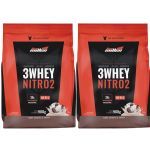 Kit 2X 3Whey Nitro 2 - 900g Refil Cookies e Cream  - New Millen