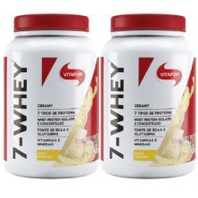 Kit 2X 7 Whey Creamy - 900g Banana - Vitafor