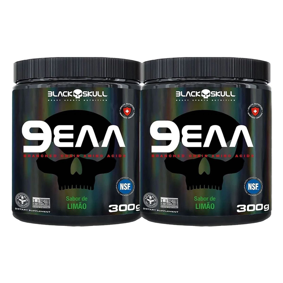Kit 2X 9EAA - 300g Lim�o - Black Skull