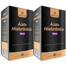 Kit 2X �cido Hialur�nico - 30 C�psula - Gold Lab