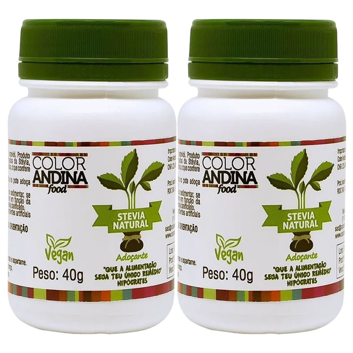 Kit 2X Ado�ante 100% Natural - 40g - Color Andina
