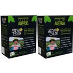 Kit 2X Adocante Stevia Color - 50 Sach�s de 0,8g - Color Andina