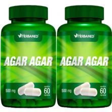 Kit 2X Agar Agar 500mg - 60C�psulas - Herbamed