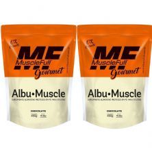 Kit 2X Albu-Muscle Gourmet -  450g Chocolate - MuscleFull