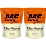 Kit 2X Albu-Muscle Gourmet - 450g Laranja - MuscleFull