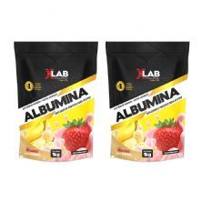 Kit 2X Albumina - 1000g Morango com Banana - X-Lab
