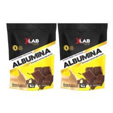 Kit 2X Albumina - 1000g Refil Mousse de Chocolate com Leite Condensado - X-Lab