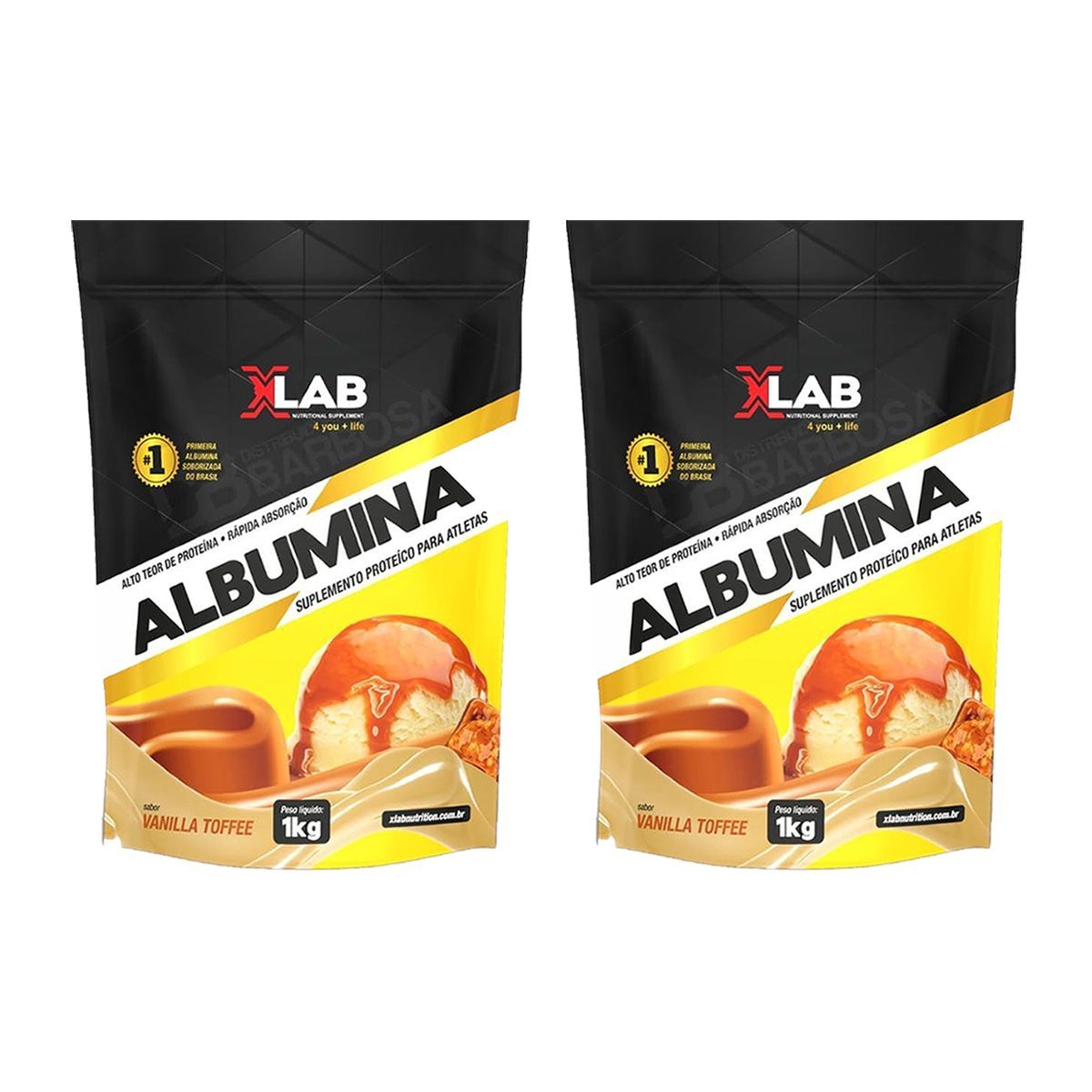 Kit 2X Albumina - 1000g Vanilatoffe - X-Lab
