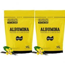 Kit 2X Albumina - 420g Refil Baunilha - Naturovos