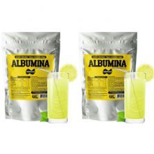 Kit 2X Albumina - 420g Refil Limonada Su��a - Naturovos