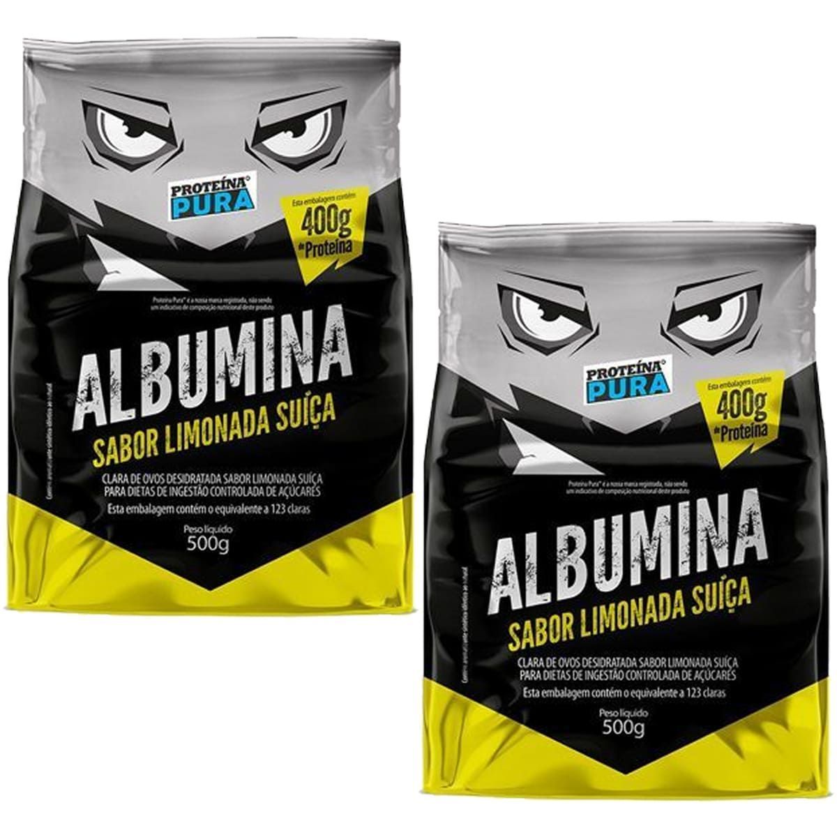 Kit 2X Albumina - 500g Limonada Sui�a - Prote�na Pura