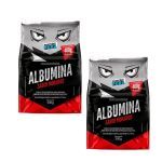 Kit 2X Albumina - 500g Morango - Prote�na Pura