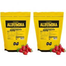 Kit 2X Albumina Refil - 1000g Morango - Naturovos