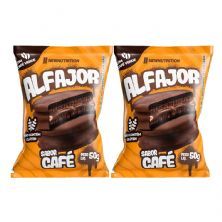 Kit 2X Alfajor - 1 Unidade 50g Caf� - NewNutrition