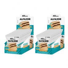 Kit 2X Alfajor Proteico - 10 Unidades 50g Cookies�N Cream - NewNutrition