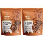 Kit 2X Alfarroba em P� - 200g - Santo �leo