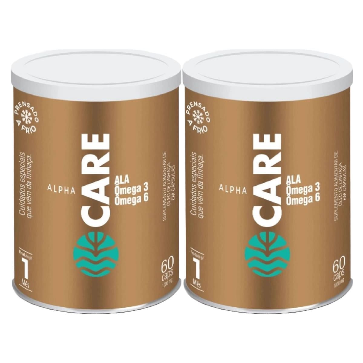 Kit 2X Alpha Care - 60 C�spulas - Vital �tman