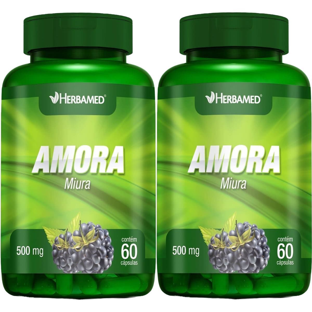 Kit 2X Amora 500mg 60 C�psulas - Herbamed
