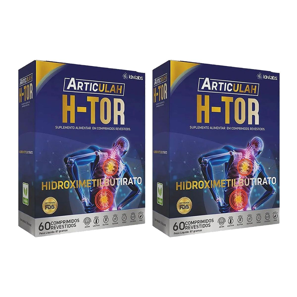 Kit 2X Articulah H-tor - 60 Comprimidos - IDN Labs