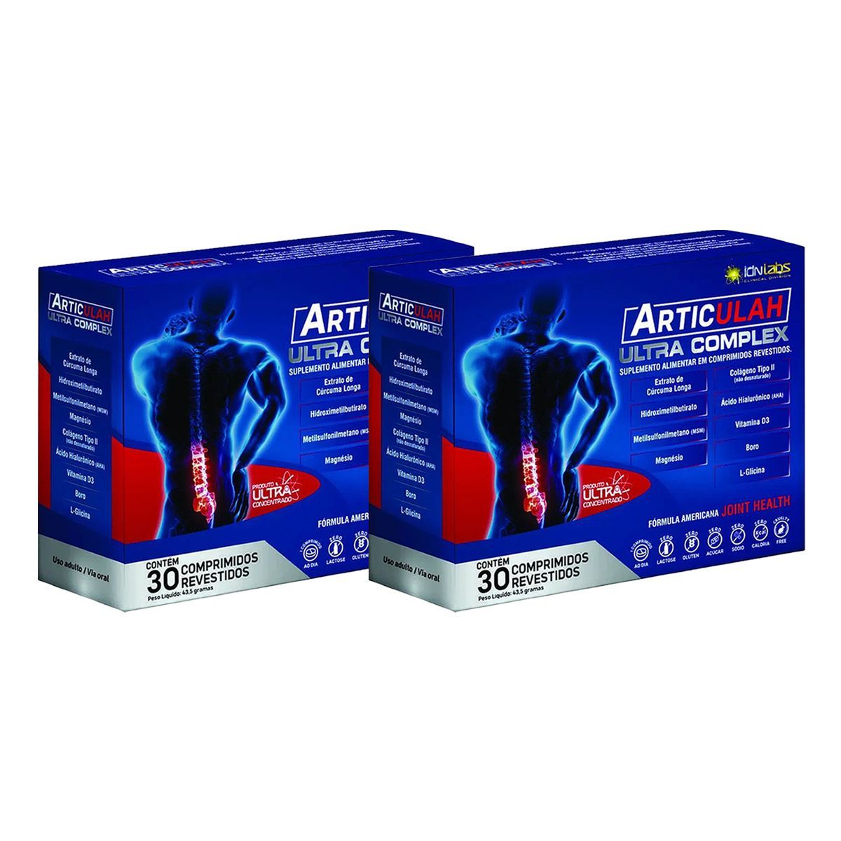 Kit 2X Articulah Ultra Complex - 30 Comprimidos - IDN Labs