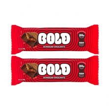 Kit 2X Barra de Proteina - 1 Unidade 60g Bombom Crocante - Bold