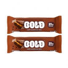 Kit 2X Barra de Proteina - 1 Unidade 60g Caf� & Doce de Leite - Bold