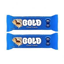 Kit 2X Barra de Proteina - 1 Unidade 60g Cookies & Cream - Bold