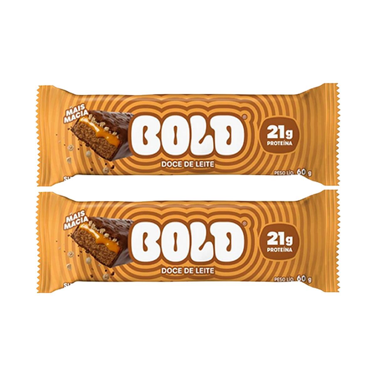 Kit 2X Barra de Prote�na - 1 Unidade 60g Doce de Leite - Bold