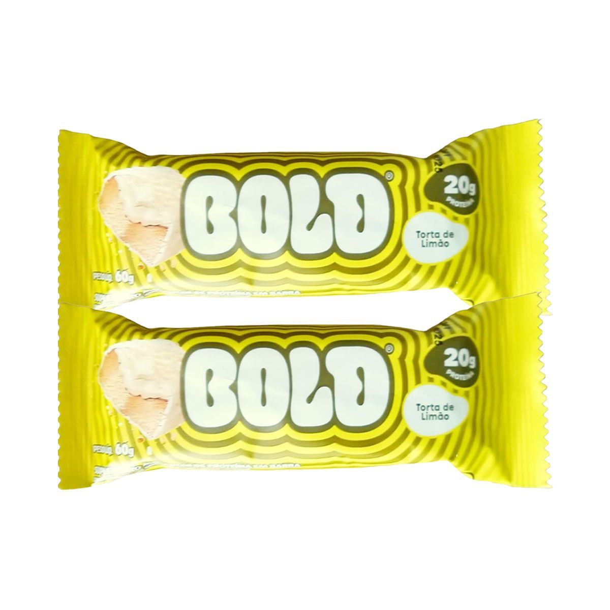 Kit 2X Barra de Proteina - 1 Unidade 60g Torta de Lim�o - Bold