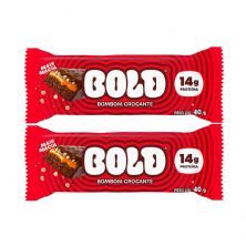 Kit 2X Barra de Prote�na - 1 Unidades 40g Bombom Crocante - Bold