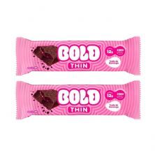 Kit 2X Barra de Proteina Thin - 1 Unidade 40g Trufa de Morango - Bold