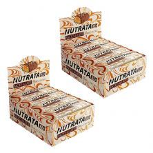 Kit 2X Barra Proteica Bacio di Latte - 12 Unidades 45g Caramelo Salgado - Nutrata