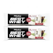 Kit 2X Barra Proteica Best Whey - 1 Barra 30g Original - Atlhetica Nutrition