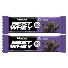 Kit 2X Barra Proteica Best Whey - 1 Barra 32g Brownie de Chocolate - Atlhetica Nutrition