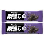 Kit 2X Barra Proteica Best Whey - 1 Barra 32g Brownie de Chocolate - Atlhetica Nutrition