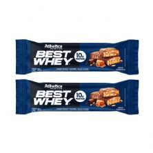 Kit 2X Barra Proteica Best Whey - 1 Barra 35g Peanut Caramel - Atlhetica Nutrition
