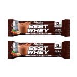 Kit 2X Barra Proteica Best Whey - 1 Barra 49g Leite Cacau e Avel� - Atlhetica Nutrition