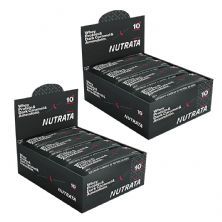 Kit 2X Barra Proteica Reserva - 12 Unidades 45g Dark Caramel e Amendoim - Nutrata
