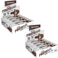 Kit 2X Barra Proto Bar - 8 Unidades de 70g Chocolate Meio Amargo com Nibs de Cacau - Nutrata