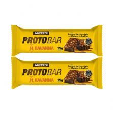 Kit 2X Barra Protobar Whey - 1 Unidade 70g Brownie com Dulce de Leche Havanna - Nutrata
