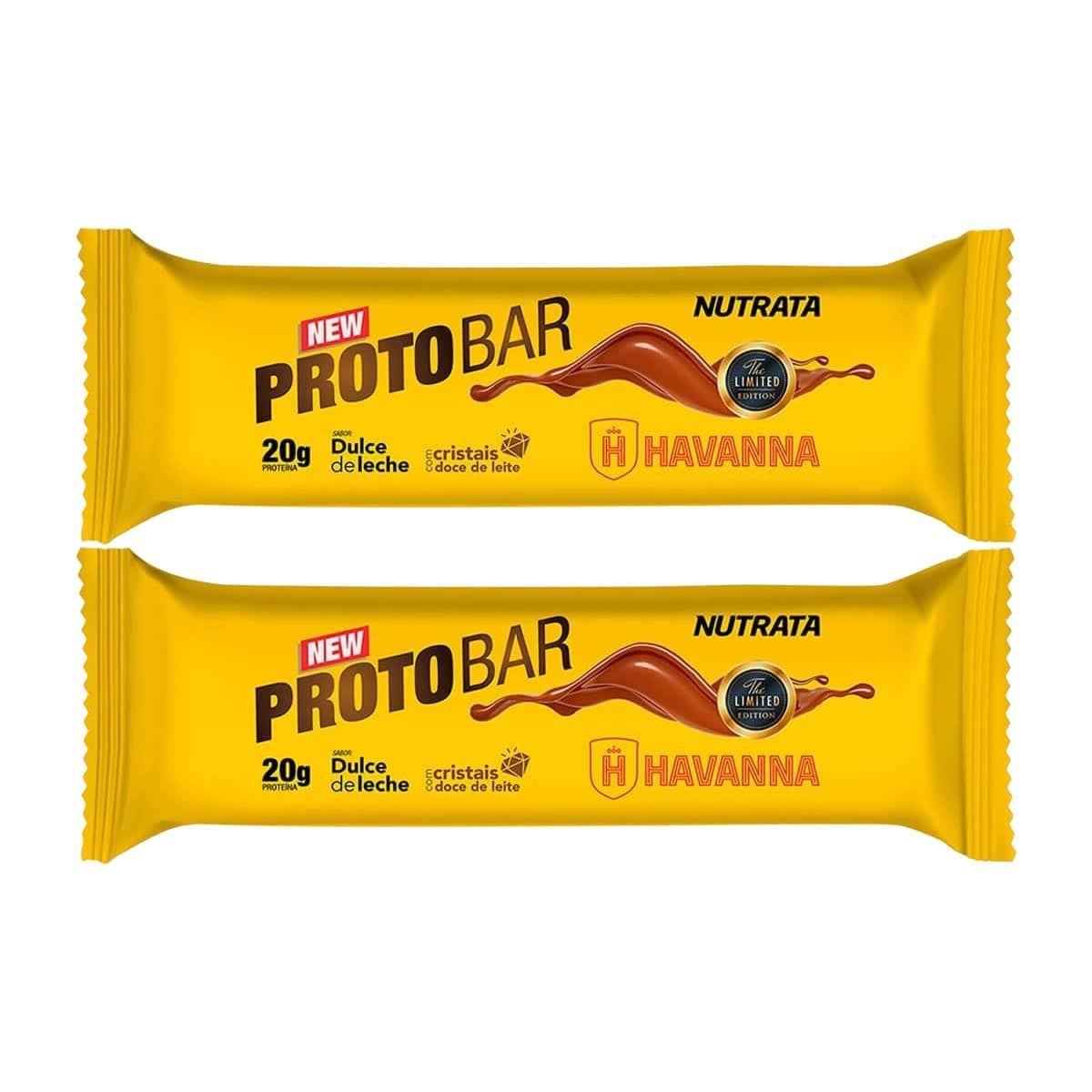 Kit 2X Barra Protobar Whey - 1 Unidade 70g Dulce de Leche Havana - Nutrata