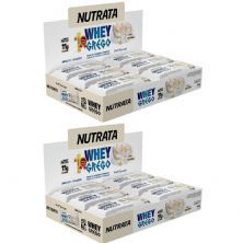 Kit 2X Barra Whey Grego Bar - 12 Unidades de 40g Beijinho - Nutrata
