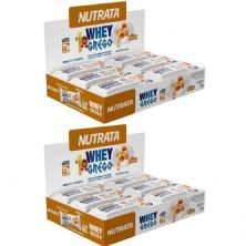 Kit 2X Barra Whey Grego Bar - 12 Unidades de 40g Doce de Leite - Nutrata