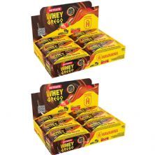 Kit 2X Barra Whey Grego Bar - 12 Unidades de 40g Dulce de Leche Havanna e Morango - Nutrata