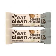 Kit 2X Barrinha de Proteina - 1 Barra 45g Cookies & Cream - Eat Clean