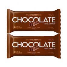 Kit 2X Barrinha de T�mara True Bar Protein - 1 Unidade de 35g Chocolate Meio Amargo - True Source