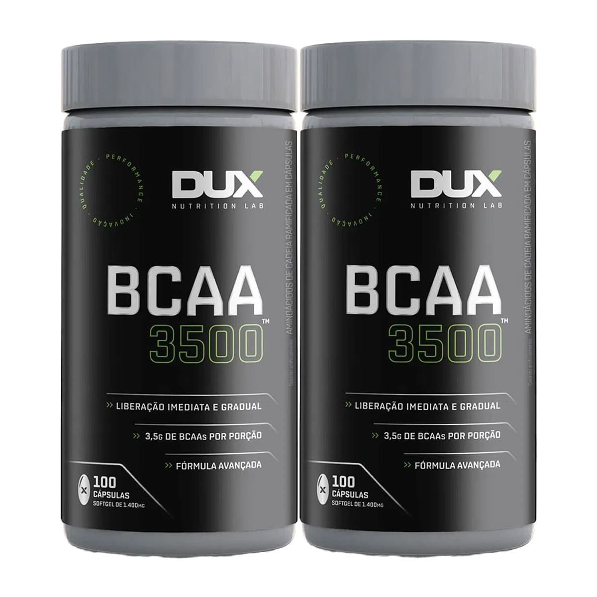 Kit 2X BCAA 3500 - 100 C�psulas - Dux Nutrition